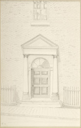 1958V395 Doorway of House, St Mary's Row, Birmingham