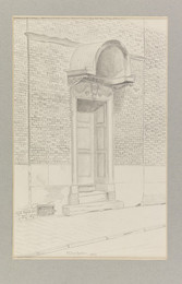 1958V389 Doorway of House, Jennens Row, Birmingham
