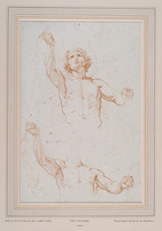 1924P74 Two Figure Studies of a Man