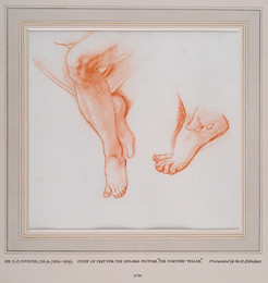 1924P77 Study of Two Pairs of Feet for the Fortune-Teller