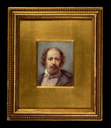 1948P8  Miniature portrait of Alfred, Lord Tennyson