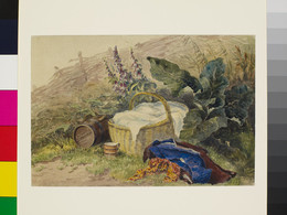 1931P36 Still Life with Basket, Foxgloves, Clothes etc