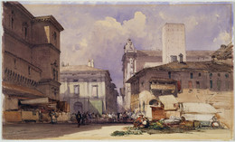 1913P37 Via dell'Independenza with the Palazzo Comunale, Bologna