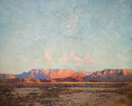 1924P249 The Karoo, Cape Of Good Hope At Evening