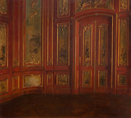 1931P14 Interior Of A Room With Rococo Panelling