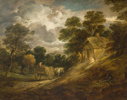 1953P27 Landscape With A Cottage And Cart