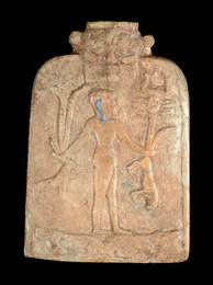 1969W3075_view 1 Stela - Cippus of Horus