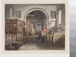 1927P1008 Interior Of Chillingham Church, Northumberland