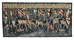 1947M53 Quest for the Holy Grail Tapestries-Verdure with Deer and Shields