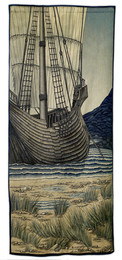 1947M52 Quest for the Holy Grail Tapestries-Panel 5 - The Ship