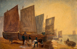 1885P2486 Fishing Boats, Hastings