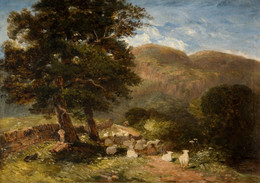 1885P2499 Tending Sheep, Bettws-y-Coed