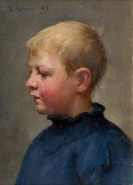 1901P31.15 Head Of A Fisher Boy