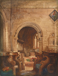 1893P74 Interior Of Tettenhall Church