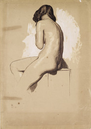 1946P29 Female Nude - Study from behind