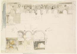 1902P12 Details of the Palazzo da Mosto, Venice