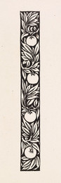 1913P208 Love is Enough - narrow Band of Ornament with Apples and Foliage