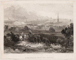 1996V146.5 Engraving-Birmingham from The South