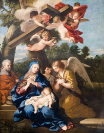 1975P407 The Holy Family with Angels