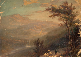 1977V154 Mountain Scene with Trees