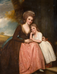 1985P89 Portrait Of Mrs Bracebridge And Her Daughter Mary