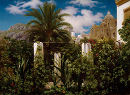 1960P41 Garden of an Inn, Capri