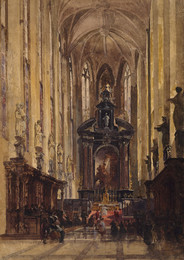 1913P11 Interior Collegiate Church Of St Paul, Antwerp