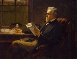 1906P32 Portrait of George Jacob Holyoake (1817-1906)