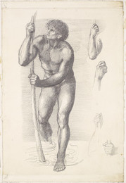 1904P154 Male Nude - Study for St Christopher