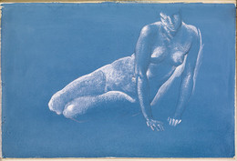 1952P4.15 Sketchbook - Nude Study of Medusa for 'The Death of Medusa I'