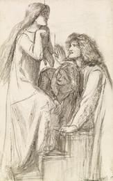 1904P275 Mary Magdalene at the Door of Simon the Pharisee - Figure Study