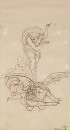 1906P669 The Ascension - Study of a Group of Angels