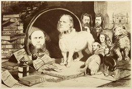 1965V221.52 Photograph of Satirical Drawing - 1867 Election