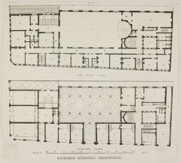 1996V148.123 Plan of Exchange Buildings, Birmingham