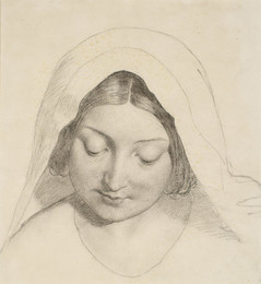 1906P676 Oure Ladye of Saturday Night - Study for Head of the Madonna