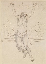 1906P694 The Ascension - Study for the Figure of Christ