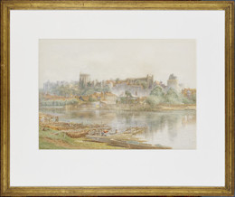 1891P76 Windsor And Its Castle From Across The Thames