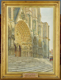 1900P2 West Front Of Bourges Cathedral