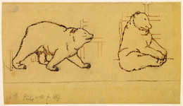 1927P1012 Study of Two Bears