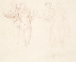 1904P3 The Fates - Male and Female Nude - Two Studies of the Lovers