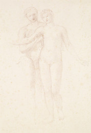 1904P4 The Fates - Male and Female Nude - Study for the Lovers