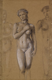 1904P9 Female Nude - Three Studies, possibly for Venus