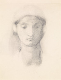 1904P19 Female - Head Study from an Italian Model