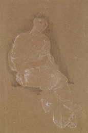 1904P45 Female - Drapery Sketch