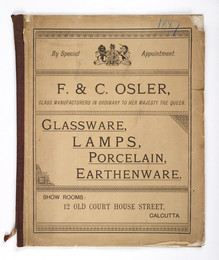 2007.2842.1 Osler Catalogue - Calcutta, 1887
