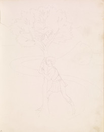 1952P6.109 Sketch of Apollo and Daphne