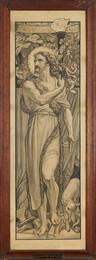 1944P204 Cartoon For Stained Glass - St John The Baptist