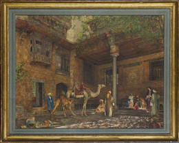 1948P44 Courtyard of the Painter's House, Cairo