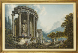 1956P19  Tivoli, a view of the Temple of the Sibyl