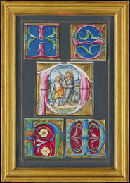 1962P57-61 Decorated initial letter - Tobias and the Angel